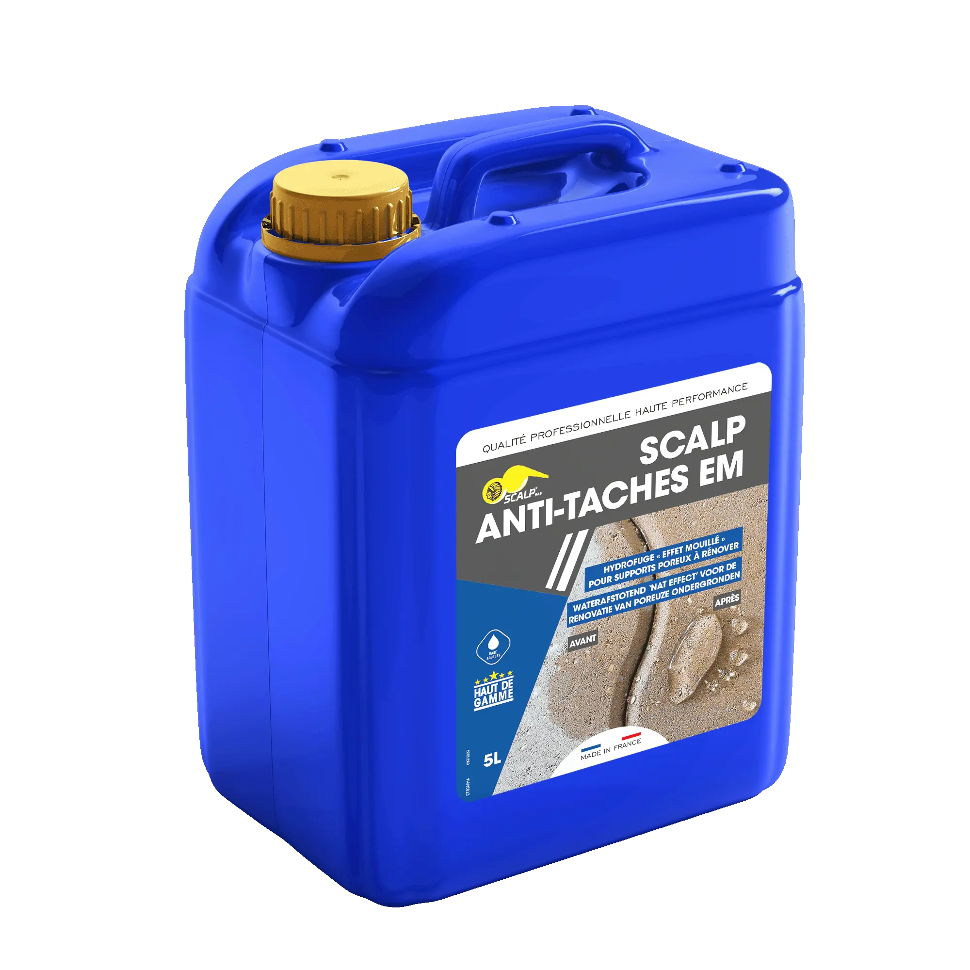 anti taches em tratamiento impermeabilizante profesional que protege materiales porosos de agua, manchas y microorganismos.