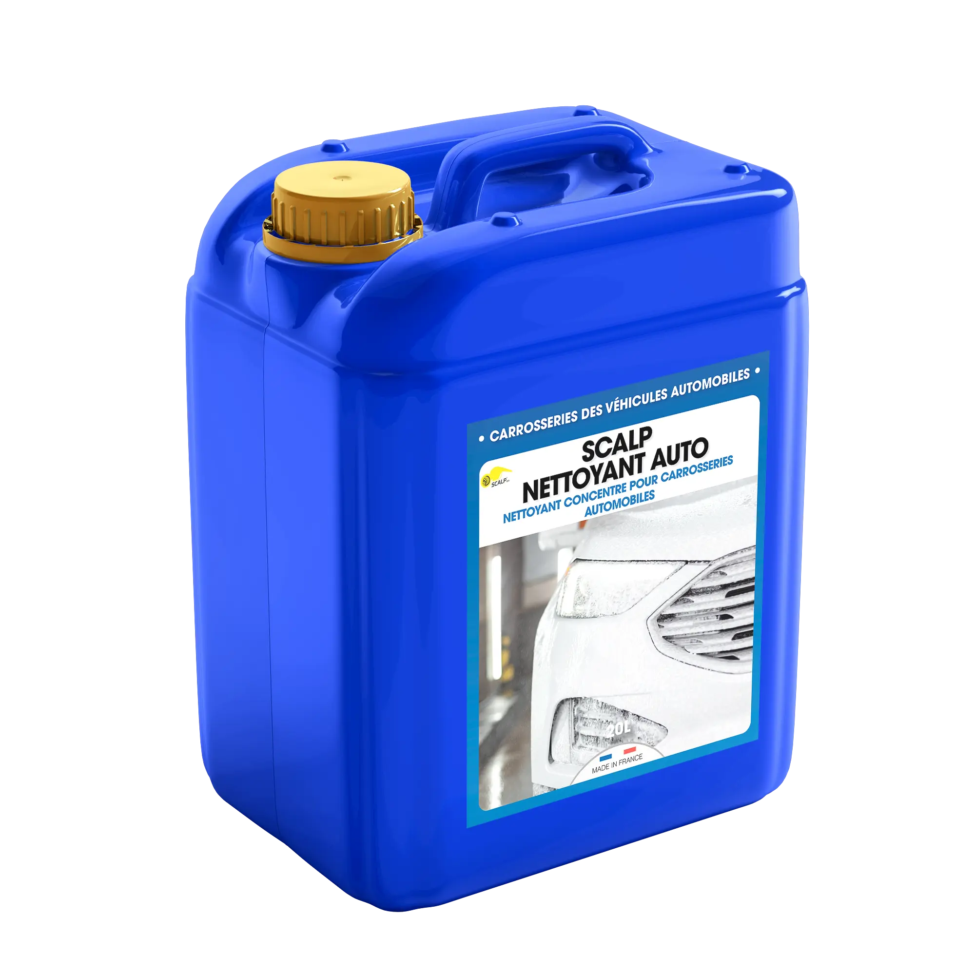 SCALP NETTOYANT AUTO SCALP NETTOYANT AUTO es un champú concentrado para carrocerías que limpia y desengrasa coches y motos, eliminando grasa y suciedad de forma eficaz.