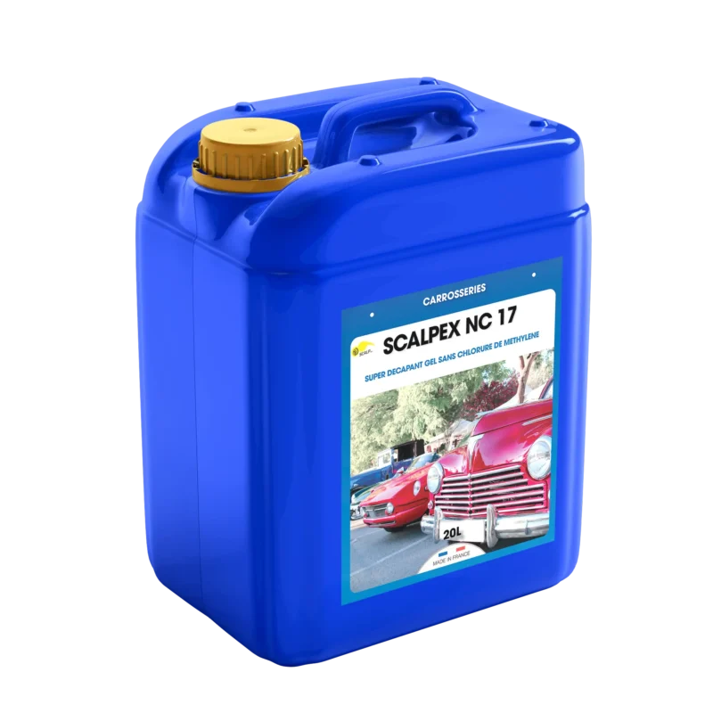 SCALPEX NC 17 es un decapante en gel sin cloruro de metileno que elimina capas de pintura de carrocerías de manera rápida y eficaz.