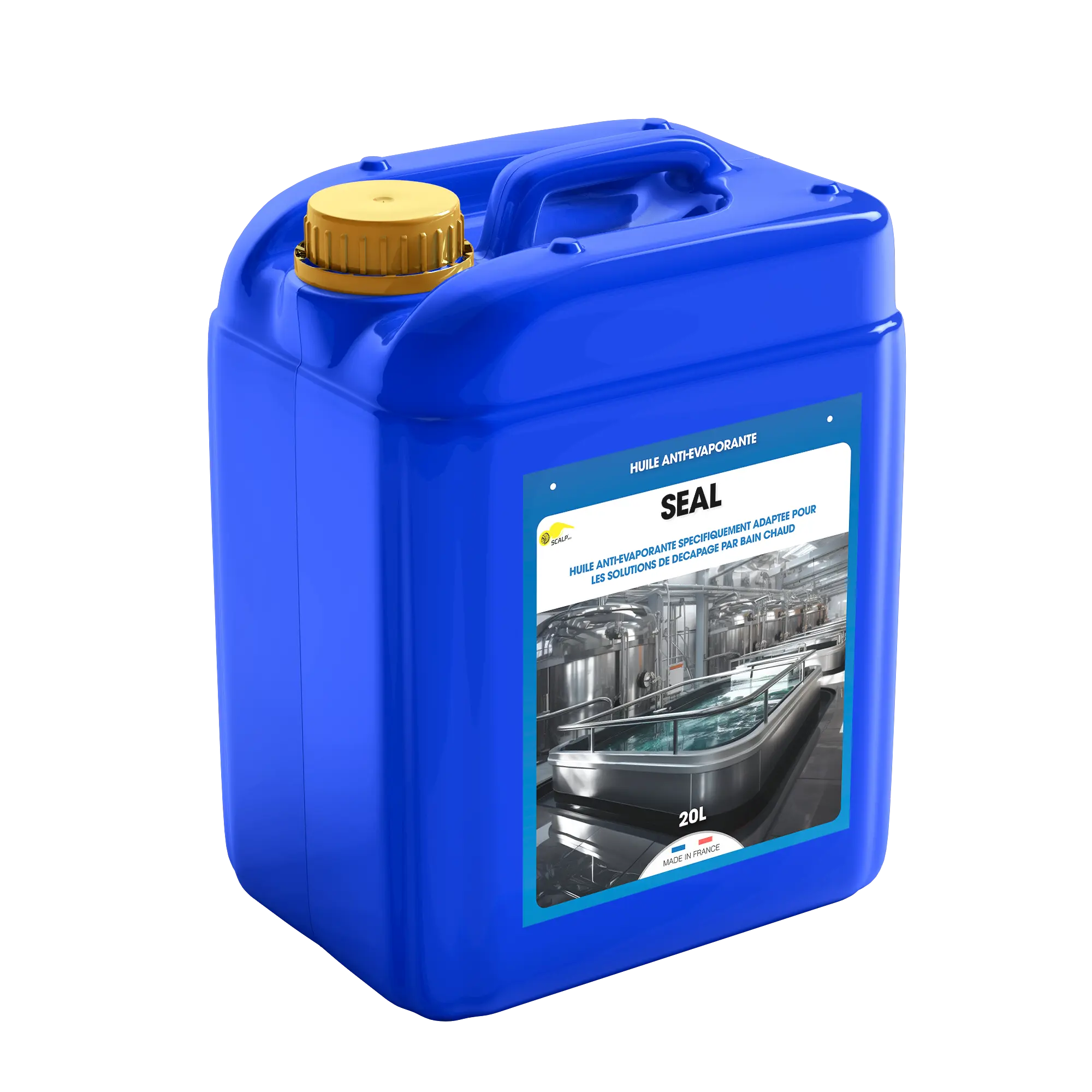 SEAL_ SCALP SEAL es un aceite antievaporación para baños de decapado. Reduce la pérdida de producto y mantiene la eficacia del decapante durante más tiempo.