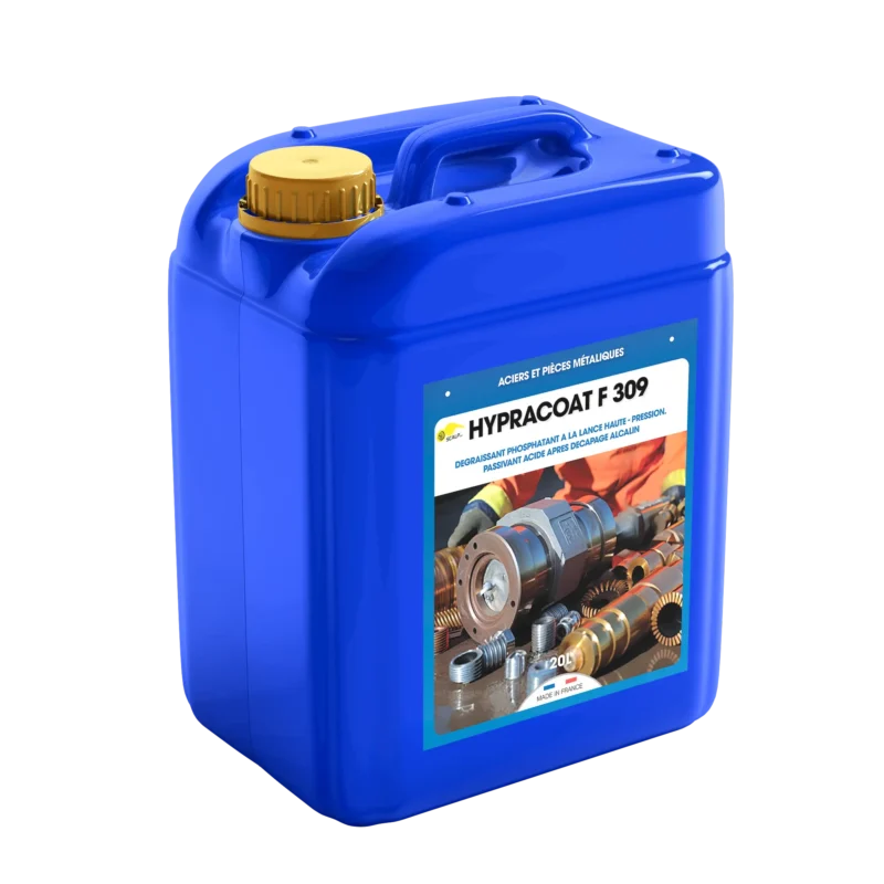 HYPRACOAT F309 es un desengrasante y fosfatante de alto rendimiento que protege piezas metálicas y mejora la adherencia de pinturas y barnices.