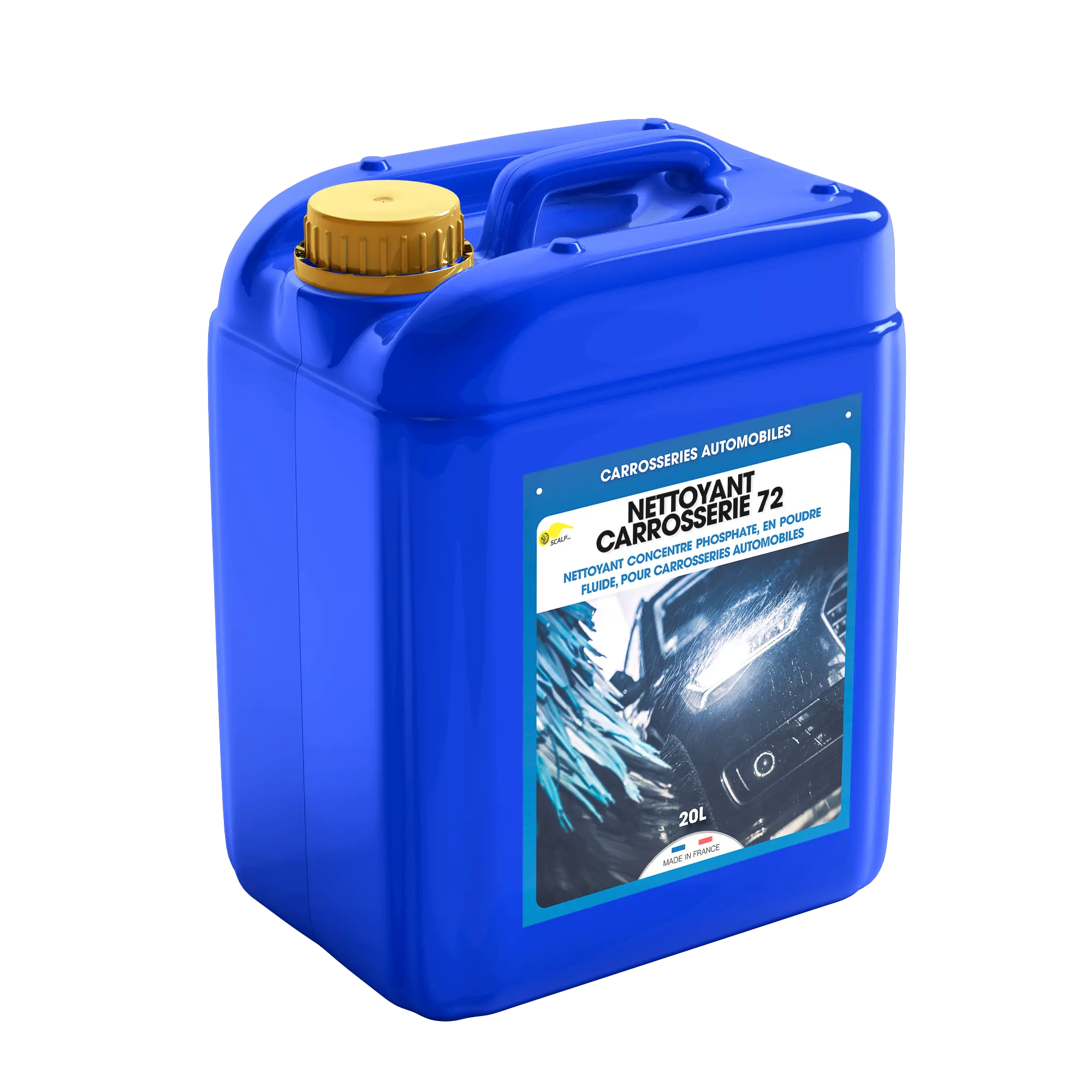 nettoyant carrosserie 72 NETTOYANT CARROSSERIE 72 es un champú para carrocerías profesional que limpia, desengrasa y protege vehículos, eliminando suciedad y polvo eficazmente.