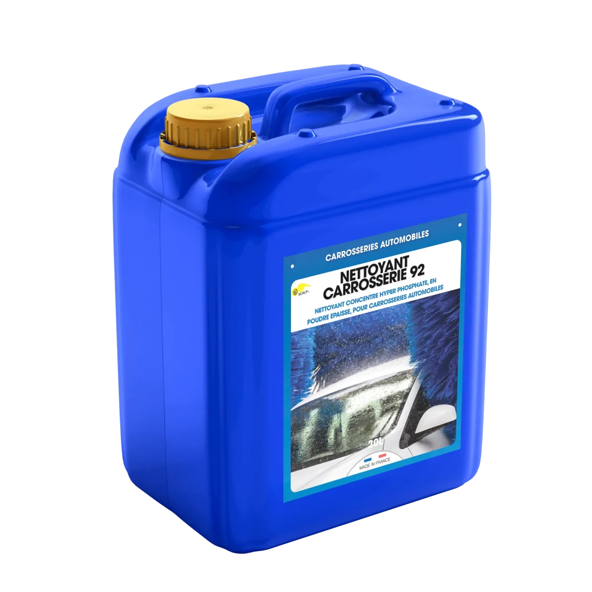 NETTOYANT CARROSSERIE 92 es un champú profesional para carrocerías que limpia y desengrasa coches y motos, eliminando grasa, suciedad e insectos.