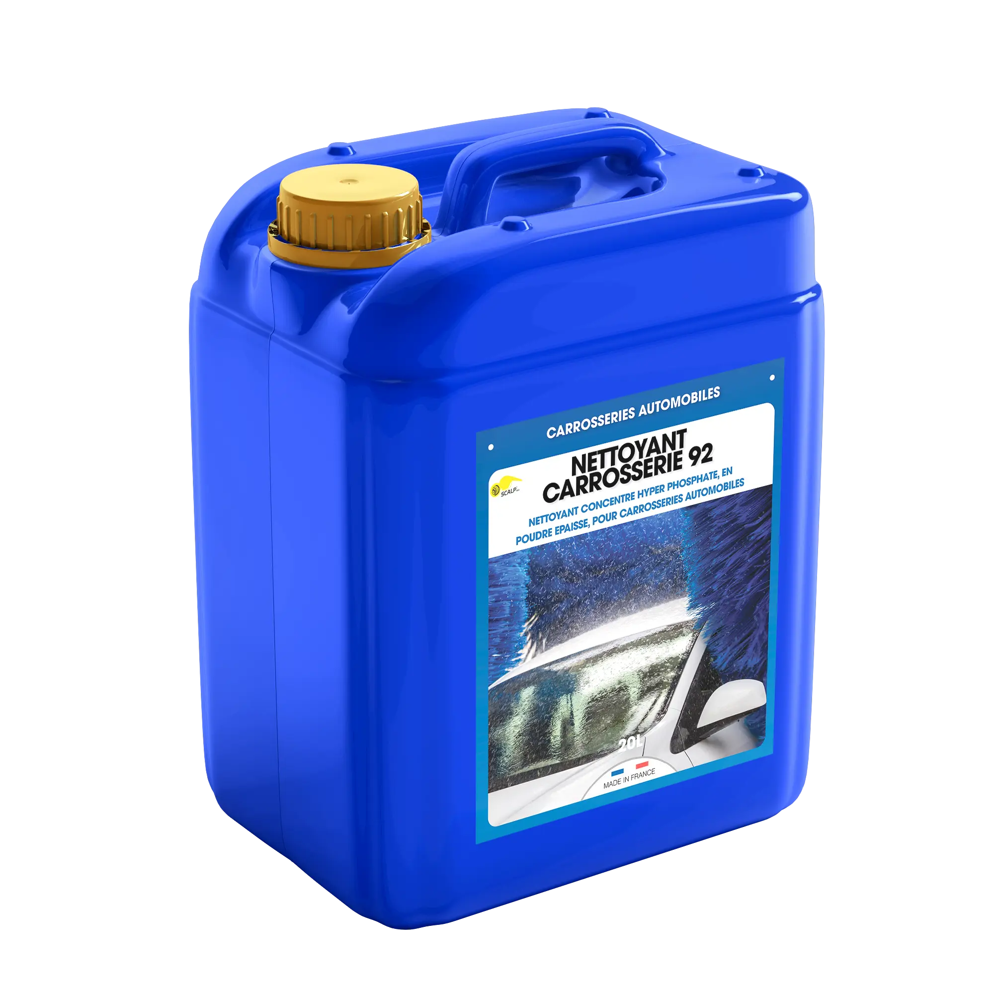 nettoyant carrosserie 92 NETTOYANT CARROSSERIE 92 es un champú profesional para carrocerías que limpia y desengrasa coches y motos, eliminando grasa, suciedad e insectos.