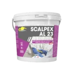 SCALPEX® AL 23 es un decapante profesional en gel para plomo y amianto. Seguro, sin polvo ni disolventes, eficaz en superficies verticales y biodegradable.