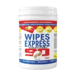 WIPES EXPRESS 90 SUCIEDAD EXTREMA limpia manos y superficies sin agua ni aclarado. Eficaz para construcción, industria, pintura y mecánica.