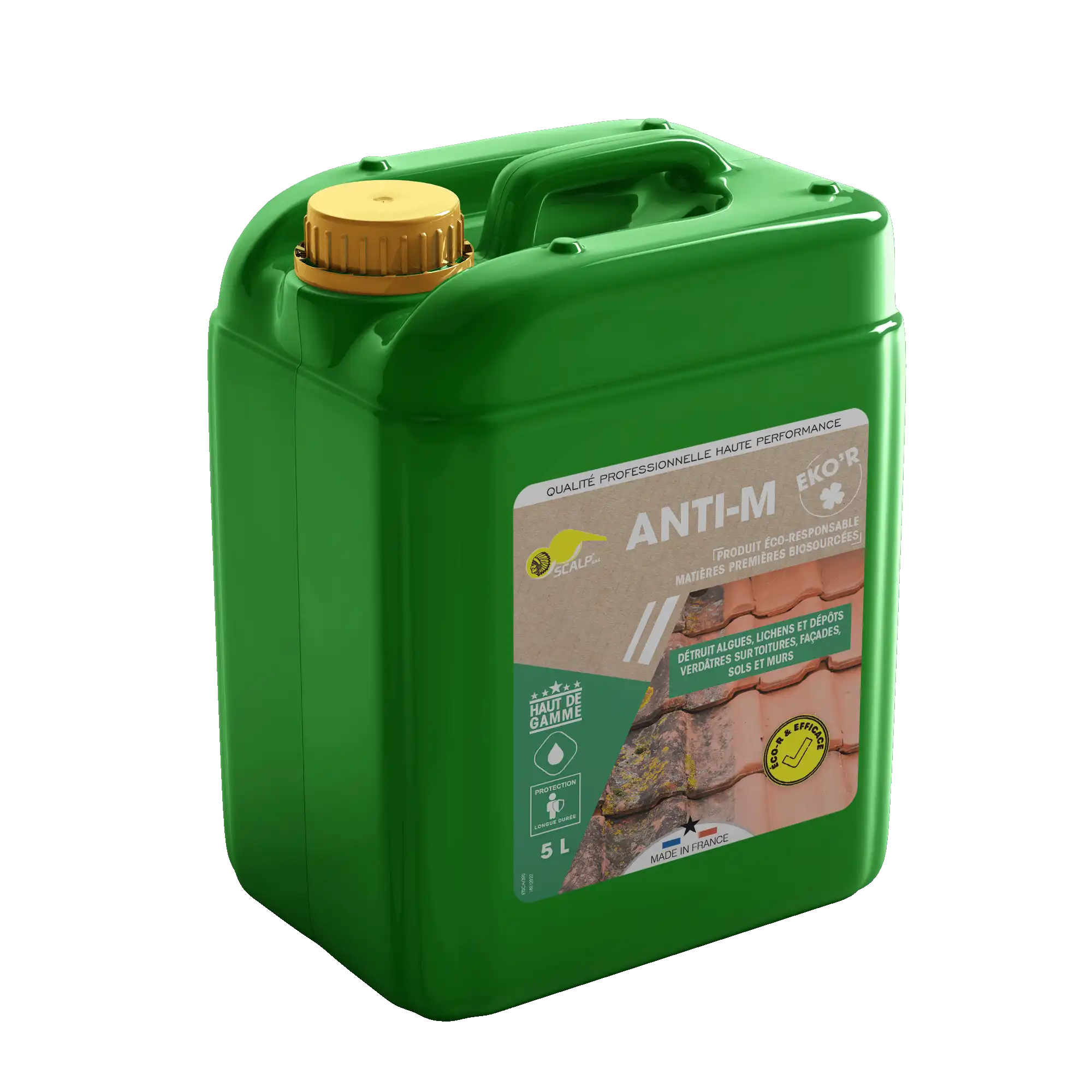 anti m eko'r ANTI-M EKO'R protege tejados y fachadas contra algas, líquenes y microorganismos. Preventivo, ecológico y fácil de aplicar, incluso con drones.