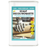 SCALP DECOL’MOQUETTE es el eliminador de adhesivos de moquetas ideal: rápido, fácil de aplicar y sin dañar las superficies.