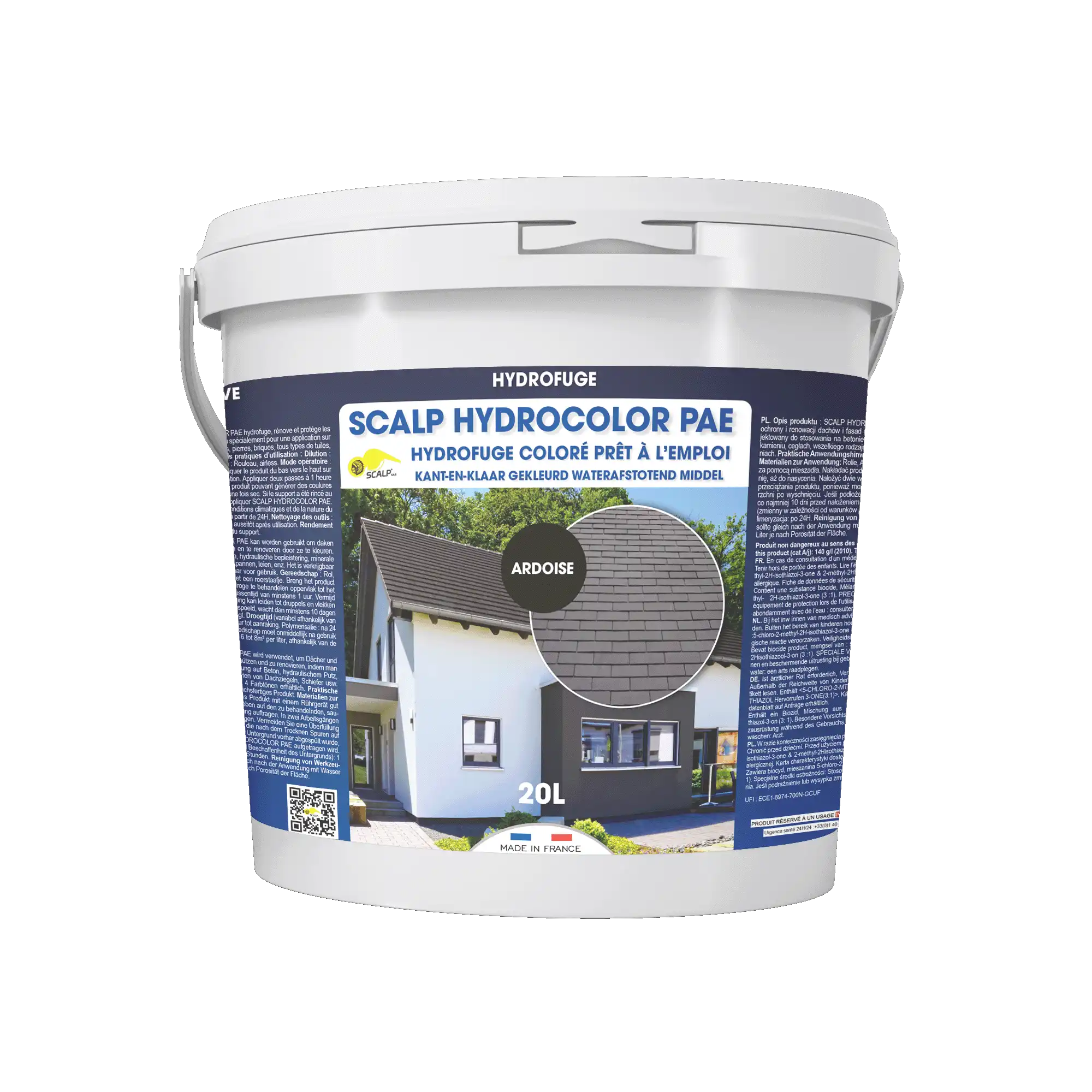 hydrocolor pae SCALP HYDROCOLOR PAE es un impermeabilizante coloreado que protege y renueva fachadas y tejados, ofreciendo un acabado natural y duradero.