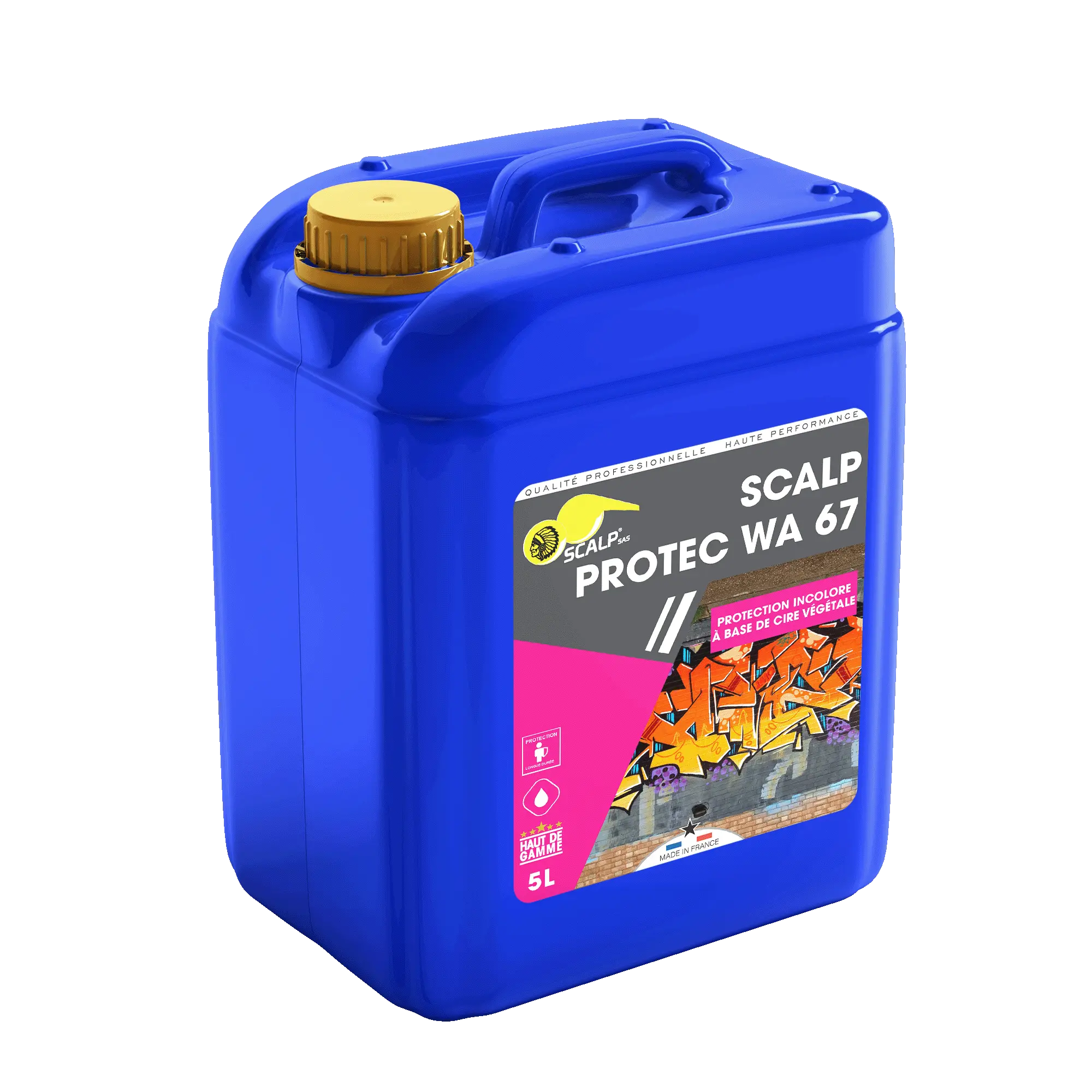 protec wa 67 SCALP PROTEC WA 67 protege superficies contra grafitis con cera vegetal, microporoso, hidrófugo y sin amarillear, ideal para interiores y exteriores.