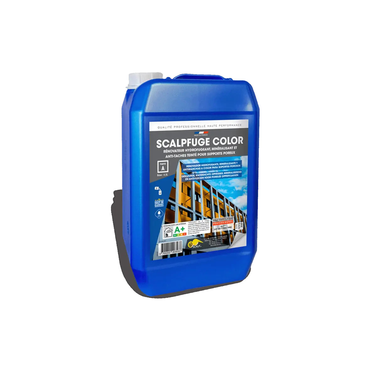 SCALPFUGE COLOR, hidrofugante coloreado 4 en 1 que protege, renueva y mineraliza superficies con un acabado duradero y estético.