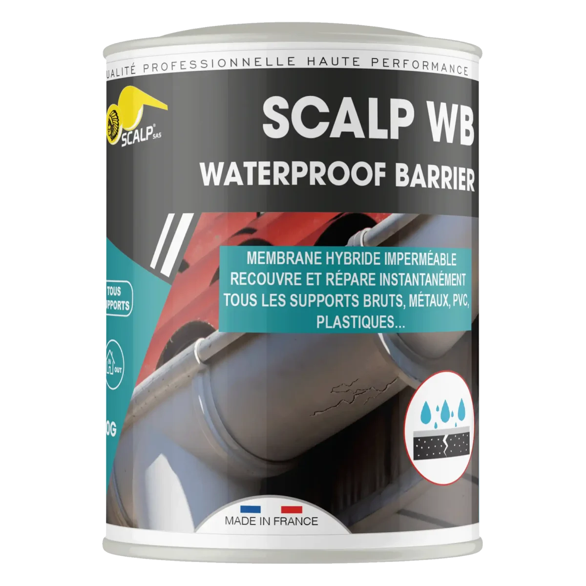Descubra SCALP WATERPROOF BARRIER, la membrana impermeabilizante híbrida que protege techos y terrazas contra agua, grietas y condiciones extremas.