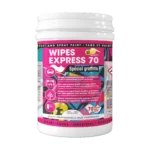 WIPES EXPRESS 70 elimina grafitis, tinta y rotuladores de superficies lisas rápida y fácilmente, sin aclarado y listo para usar.